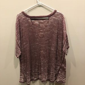 Free People Distressed Tee
